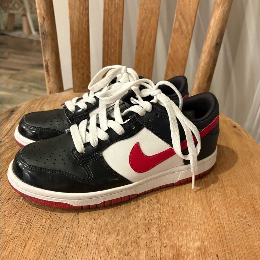 Nike Dunks Kids Sneakers Black Red White